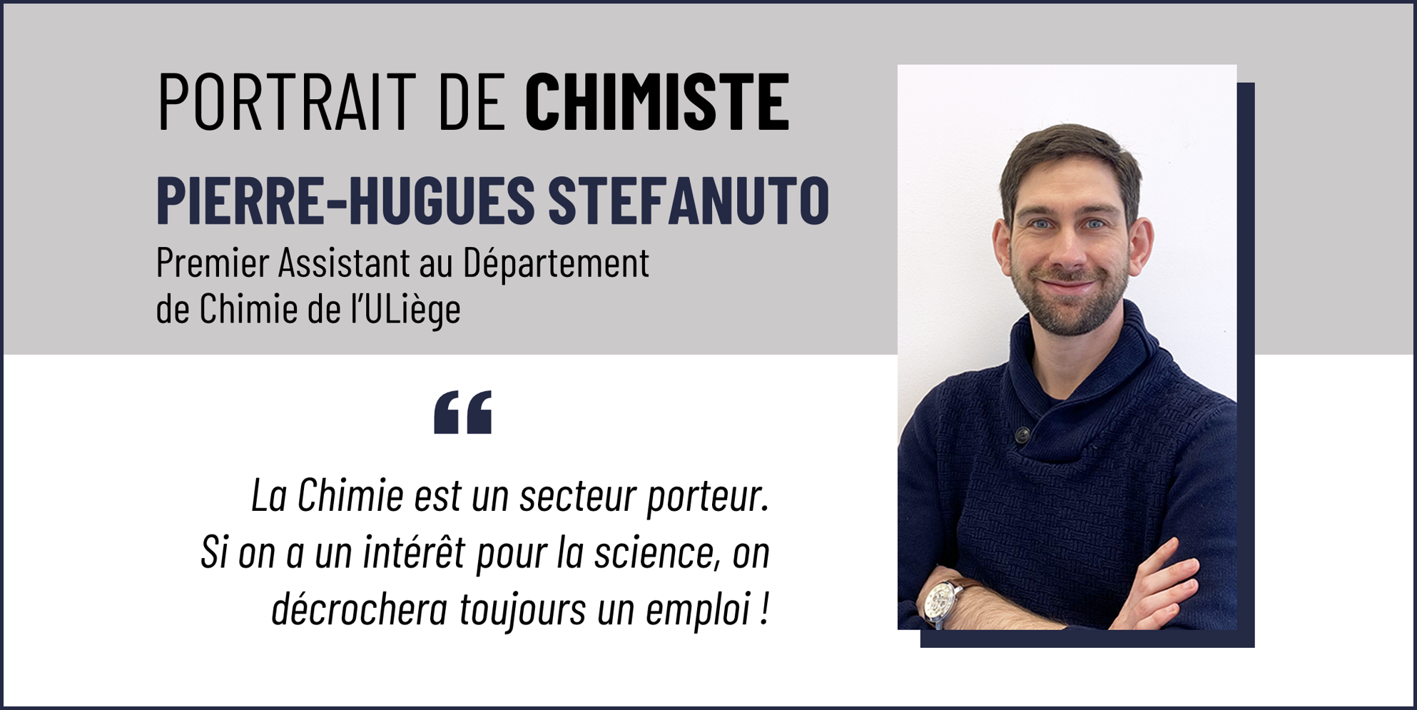Prof Pierre Hugues Roche Portrait de Chimiste : Pierre-Hugues Stefanuto « ACLg